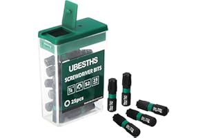 UBESTHS Torx Bit T40, Schraubendreher Bits Set 25 Stück, 1/4" Sechskantschaft, 25mm Länge mit Box