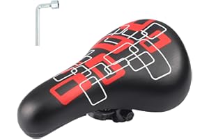 MEGHNA Sillín de bicicleta para niños, extra suave e impermeable, para niños/niñas, acolchado antideslizante, cojín ancho de doble choque para bicicleta de montaña de 12 14 16 18 20 pulgadas