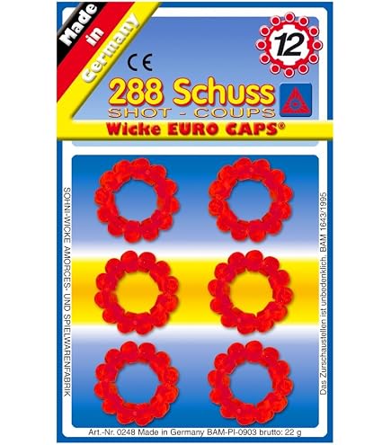 NET TOYS Bande de munitions 25/50 Coups amorces Bandes Cartouches Gun Caps munitions Rechange 200 Coups au Total
