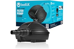SWELL UK Swell Filter Pumps 3,300LPH — Water Pump and Filter for Garden Fish Pond — Pond Filter and Pump Kit for Small and Large Garden Ponds — Submersible Water Pumps