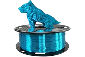 Filamento PLA Seda Azul cian filamento 1,75mm 1kg PLA filamento impresora 3D metálico cian metal turquesa azul material impresión 3D CC3D esmalte seda azul PLA