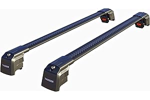 Thunder Carrier Roof Rack For C-CLASS 2015-2023 Black Roof Rack Cross Bars Lockable Aluminium - Fit Flush Rails Roof Rails, Cross Bar, Rail Carrier Anti-Theft ESTATE