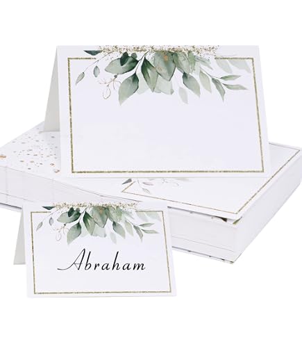Ginger Ray- Place Cards 5 Pack Vintage Affair, Nero, AF-698