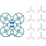 BETAFPV Meteor75 1S Brushless Frame Kit Blue with 2 Sets 40mm 3-Blade Props 1.5mm Shaft White for 110x Series Motors BT2.0 45