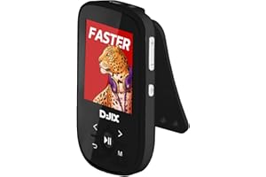 D-JIX Lecteur MP4 - C100-4Go de Stockage - Carte SD Jusqu’à 32g de Stockage - Bluethooth - Dictaphone Micro intégré - Lecteur eBook (TXT) - Ecran 1,8'' TFT