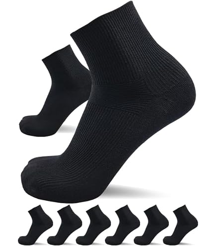 6 Paar Kurzschaft-Socken Aus Bambus-Viskose – Antigeruch, Feuchtigkeitsregulierend, Für Damen, Herren & Kinder