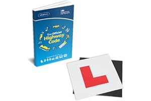 Theory Test Experts Prime Kit - Highway Code Book 2024 UK + 2 x Magnetic L Plates - Driving Instructor Approved - Driving Test Gifts For Teenage Boys & Girls 16-18 Years