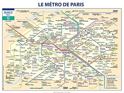 Editions Braun GC347 Affiche Ratp Métro De Paris Papier Jaune 60 x 80