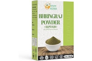 Herbs Botanica Bhringraj Powder Organic Eclipta Alba False Daisy Karisalankanni Bhringrajasava Powder Nourish Your Hair Naturally for Radiant Locks 5.3 oz / 150 gms