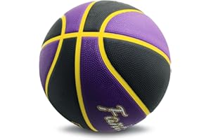 Fantecia Taille 7 Ballon de Basket avec Pompe -Balle extérieure intérieure en Caoutchouc de Rue de Haute qualité pour entraînement Match Jeux Femmes Hommes