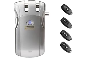 Splenssy WF-018 Telecomando wireless Blocco Sicurezza Invisibile Keyless Door Entry Blocco intelligente In lega di zinco metallo con 4 chiavi remote Smart Home Villa Office Access Control Sistema