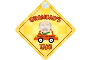 QG LTD Grandad's Taxi Car Sign Funny Novelty Gift/Present Baby on Board Style Sign