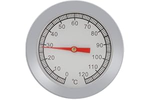 BLAULOCK 0~120℃ Parilla BBQ Pizza Parrilla Termómetro Termómetro De Horno De Acero Inoxidable Pozo/Fumador/Parrilla Indicador De Temperatura Para Parilla Cocina