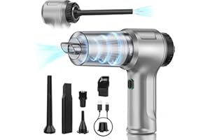 KITBEZN Aspirateur à Main, 12000PA Portable Mini Aspirateur Voiture sans Fil, Multifonctionnel Aspirateur Voiture Puissant pour Canapé Maison Voiture Bureau Table