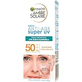 Garnier Crema Viso Protettiva Anti-Age Super UV, Per Pelli Sensibili, Protezione SPF 50, Ad Assorbimento Rapido, Con Acido Ia