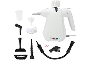 CONBLOM Dampfreiniger Handgerät mit 10 Teilen Zubehör, 1050 W Dampfreiniger für den Hausgebrauch, Dampfreiniger für alles Boden, Polstermöbel, Bad, Autositzen und Vorhängen