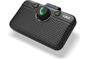 1Mii Kit Main Libre Voiture Bluetooth, Mouvement Automatique Activé, Prend en Charge L'Assistant Siri Google et Le Guide Vocal, Bluetooth 5.3, Prend en Charge Android et iOS