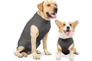 HEYWEAN Hundebody Nach Op Kastration Wundschutzanzüge für Hunde, Professioneller Pet Recovery Suit Hund Medical Shirt, Body Suit nach der Operation Hund Haustier Chirurgenanzug für Hunde