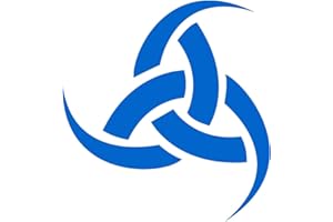 Samunshi® Aufkleber Odins DREI Hörner Vikings Wikinger für Auto Motorrad in 13 Größen und 25 Farben (8x8cm azurblau)