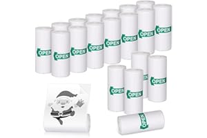 YICAAM 20 Rolls Thermal Sticker Paper, Self-Adhesive Pocket Printer Sticker, 57 x 25mm for Instant Cameras