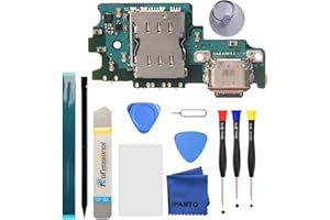 iParto Ladebuchse Ersatz Kit für Samsung Galaxy S21 FE 5G SM-G990U SM-G990U1 USB Flex Dock Connector Charging Flex Ersatz mit Werkzeug