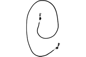 Remaldi Glasses neck chain optical cord safety strap specs Tyne Black,66cm (between optical loops), Standard.