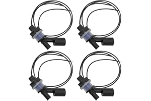 CJBIN Interruptor de Flotador, 4 Piezas Interruptor Nivel Agua Sensor de Nivel de Liquido de Montaje Lateral, Sensor Nivel Agua, para Peces Tanque Piscina, Negro