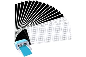 TAOYIO Smart Vinyl Permanent Cri-cut Joy Film - 14 cm x 30.5 cm Vinyl Film Plotter Film Vinyl Self-Adhesive Set for Laptops, Phones, Walls and More Transfer Film Plotter Film Pack of 18