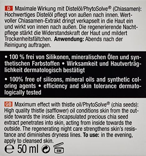 Dr. Scheller Distelöl und Chiasamen Intensive Aufbaupflege Nacht trocken bis sehr trockene Haut, 50 ml - 10