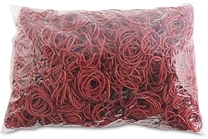 OFFICER PRODUCTS Elastici per ufficio diametro 30mm 1,5x1,5mm 1000g rosso/piccoli accessori da ufficio/tipo-standard/materiale-gomma/peso (g)-1000 / colore-rosso/dimensione-1,5x1,5mm