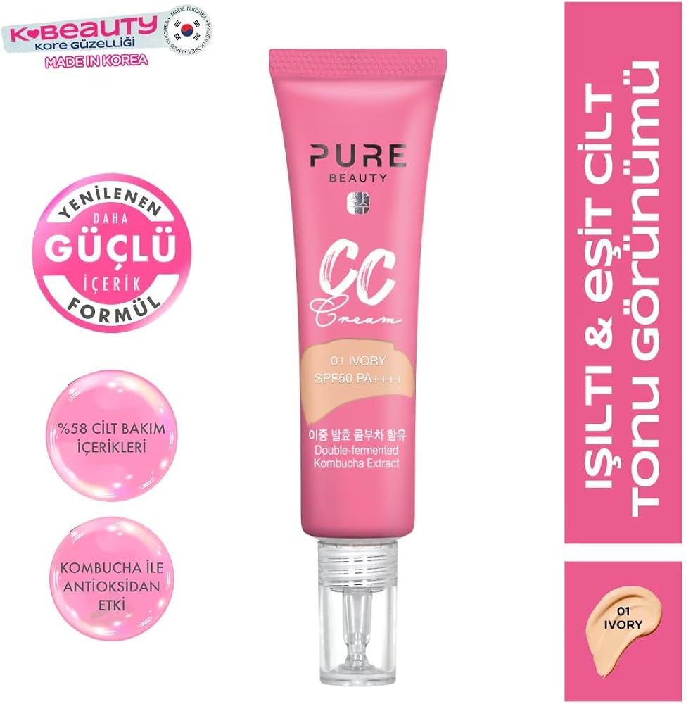 Pure Beauty CC Krem SPF50 PA++++ Ivory 30 ml