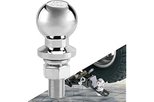 Bikasun Bola de Enganche de Remolque, 50 mm, M22, 3,5 T, Enganche De Remolque De Bola, Perno de Cabeza de Bola, Bola De Enganche para Tractor