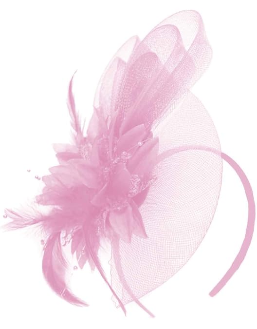Caprilite Haarband Mit Fascinator - Creme/Pfirsich, Perfekt Für Hochzeiten & Partys