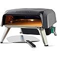 Jamie Oliver by Tefal Outdoor Gas Pizza Oven, Rotating Stone for Homemade Pizza, Pizza Parties, includes Pizza Peel, Gas Hose and Regulator, portable, foldable legs, black JM4168G0