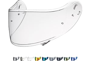 Everalo Visiera Compatibile con Shoei Neotec 2 - Cns 3 - Visiere Casco Shoei Modulare Pinlock Ready - AntiGraffio e AntiNebbia (Trasparente)