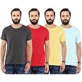 Aventura Outfitters Men's Regular Fit T-Shirt(Pack of 4)