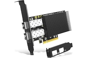Tarjeta de red 10Gb Dual LAN SFP+ PCI-e, controlador Intel 82599 (X520), adaptador Ethernet NICGIGA 10 Gbps, 2 puertos SFP de 10 Gbe, tarjeta NIC de 10 G, compatible con Windows/Windows