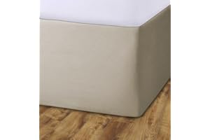 John Aird Elasticated Bed Valance Divan Base Cover Skirt (Natural, Single)