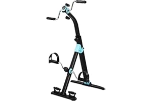 YELLOO Bicicleta doble ejercicio de asiento doble bicicleta brazos y piernas B2010A Bicicleta estática para rehabilitación de silla plegable y ajustable