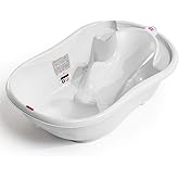 Vaschetta Bagnetto OKBABY Onda Rosa | Design Ergonomico 0-12 Mesi, Con Termometro - Foto 3
