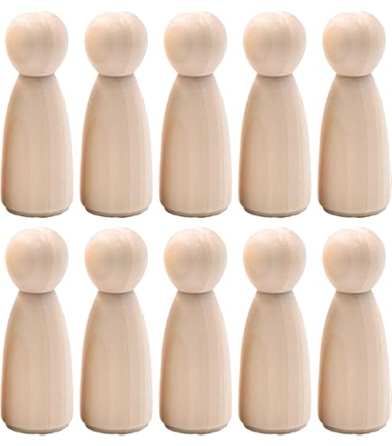 GOMILLE Aladine Pferde Figur Aus Holz - 10x18cm Zum Bemalen & Dekorieren