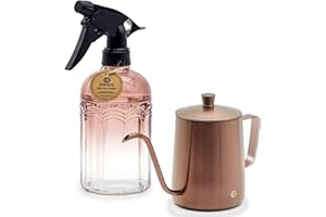 OFFIDIX Lot de 2 vaporisateurs d'arrosage pour plantes d'intérieur et d'extérieur ou nettoyage de la maison (or rose)