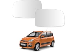 Convitex Vetro Specchietto Retrovisore con Fiat Panda 169 2003-2009 Convessa Vetro a Specchio Sinistra + Destra