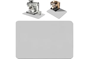 PACUM Tapis Egouttoir Vaisselle 40 X 30cm Tapis Evier Cuisine Tapis Absorbant pour Machine à Café Tapis Egouttoir Vaisselle Tapis de Drainage Super Absorbant，pour Vaisselle, Machine à Café（Gris clair）