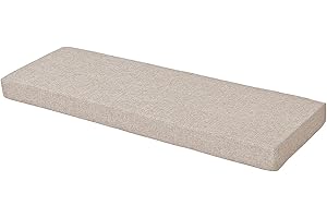 Xpnit Gartenbankkissen, 2-Sitzer, 3-Sitzer, Esszimmer-/Terrasse-/Stuhlkissen, langes Bank-/Stuhlkissen, Sitzkissen für drinnen und draußen, Schaukel (100 x 45 x 4 cm, Beige)
