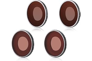 GARDTOK Skyreat Osmo Action 4 ND Filter,Kamera Objektiv Filter Kompatibel mit DJI Osmo Action 4 Kamera Zubehör (CPL,ND8, ND16, ND32) 4 Pack Filter Set