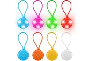 ‎MOLBORY LED Blinklicht Schulranzen, 8x LED Reflektoren Kinder Sicherheitslicht Reflektoren Schulranzen 3 Leuchtmodi wasserdichte Sicherheit Licht Reflektor Anhänger für Rucksack Laufen Wandern Joggen