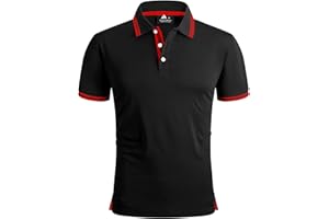 SwissWell Herren Poloshirt Kurzarm Atmungsaktiv Golf Tennis Sport Polo Sommer Freizeit T-Shirt