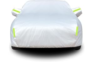 JPDEDIAN Bache Voiture pour Volkswagen T-ROC Voiture Extérieur étanche Housse Protection Voiture Exterieur Bache Voiture Housses pour Auto, Expédié Depuis l'europe, Argent