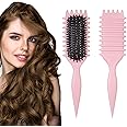 ECVV® Bounce Curl Define Styling Brush -Premium Curly Hair Brush, Wet & Dry Detangler, Essential Tool for Shaping & Perfecting Your Curls(Color: PINK)